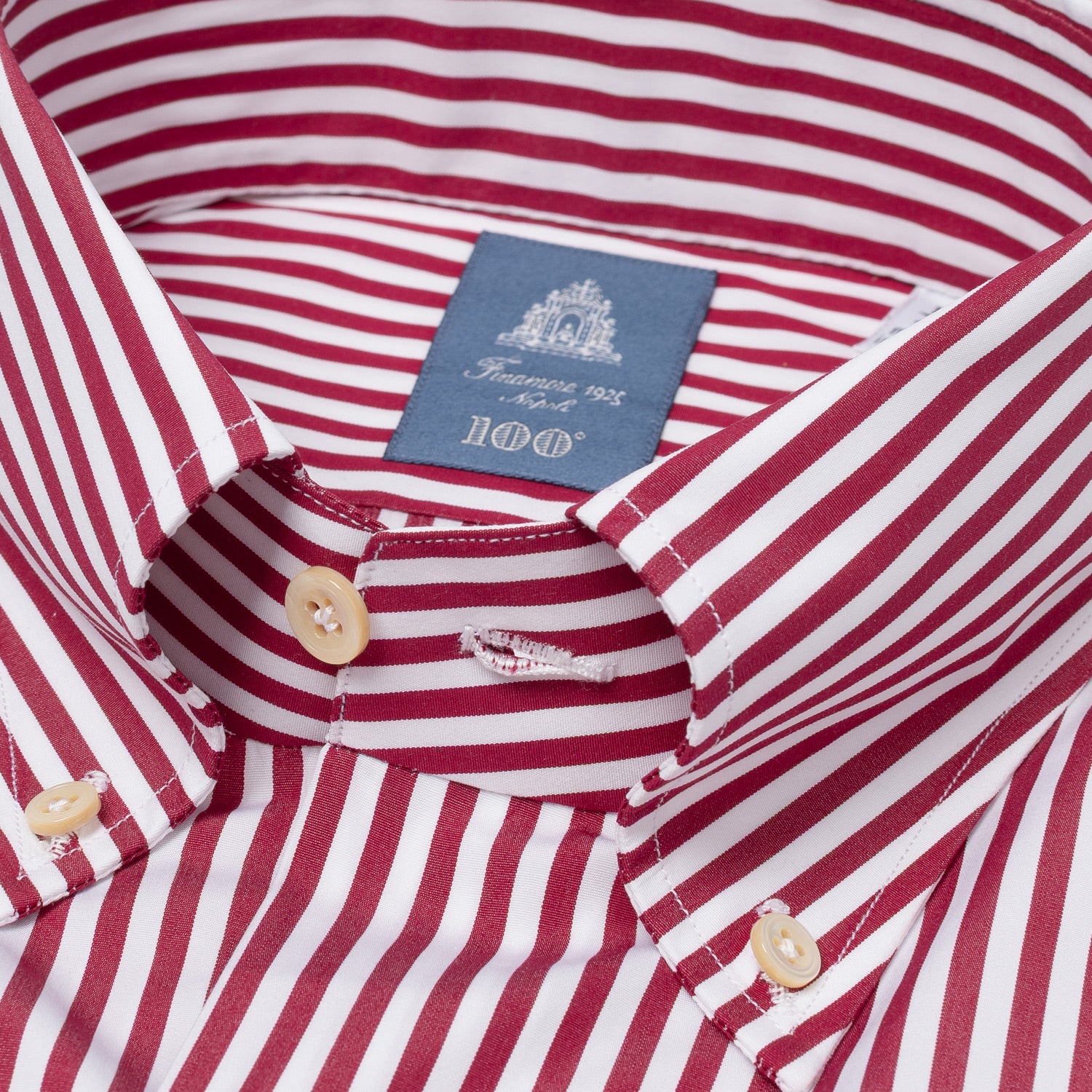 Hand-Sewn Shirt "Il Presidente" made from pure Cotton by Alumo - Collo Lucio